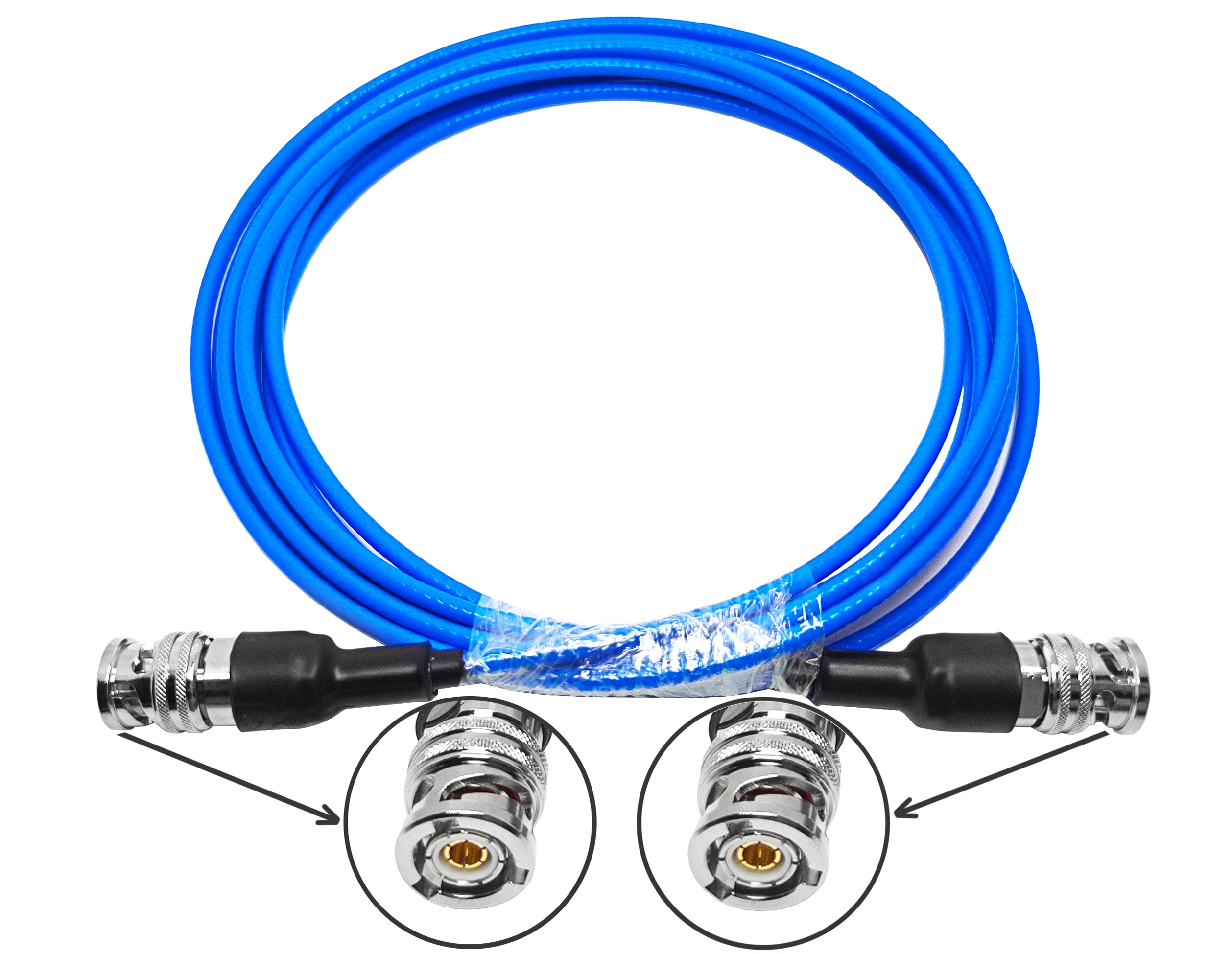 Triax 3-slot Triaxial TRB Male BNC JJ PL75-47 Double Shielded TRX316 TRX142 1553B test Leads RF Coaxial Cable Assembly