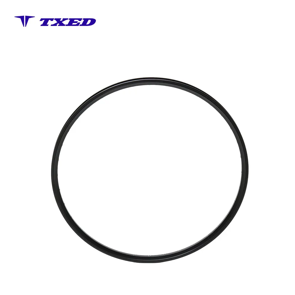 Lightweight Durable Alloy Double Wall V Brake Bicycle Rim Black Finish for Road and City Bikes 700C 13G 36H