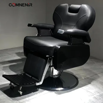 Luxury Barber Chair Hair Salon Special Lift Can Be Put Down Hair Chair Net Red Hair Salon Stool Cutting Chair Factory Wholesale