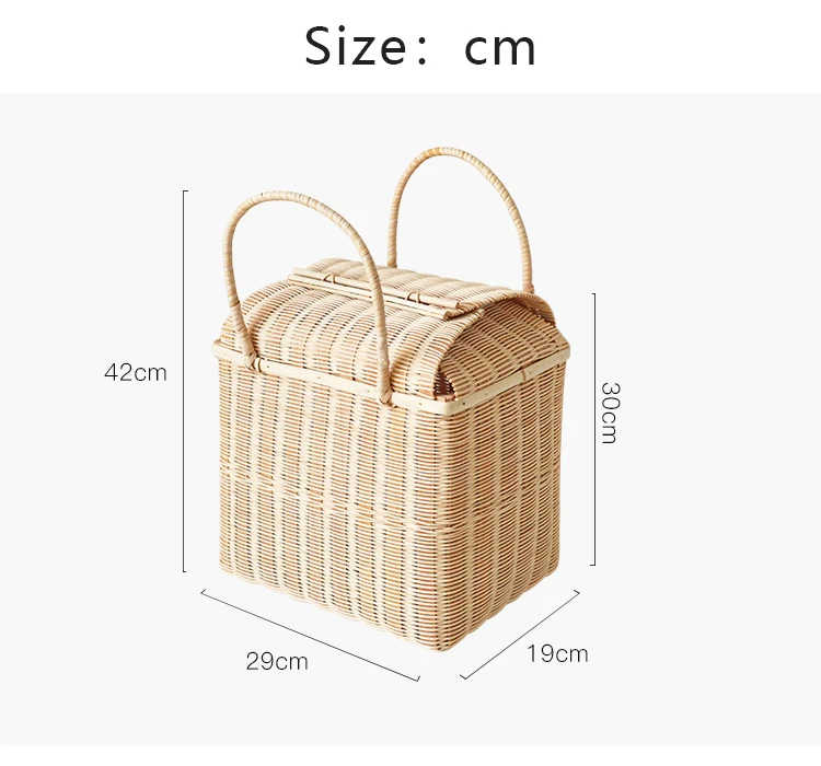 Kingwillow New Design Organizer Basket Eco Friendly Wicker Plastic