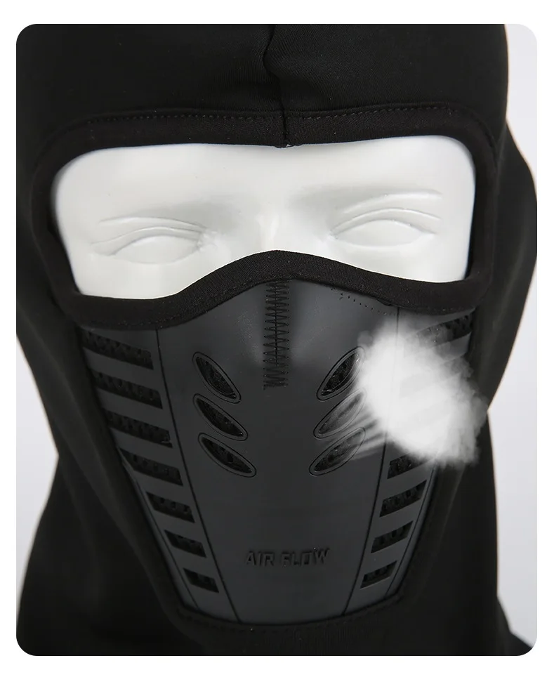 SAITAG Passamontagna Invernale Antivento - Maschera Full Face Per Sci, Moto, Snowboard - Unisex, Traspirante