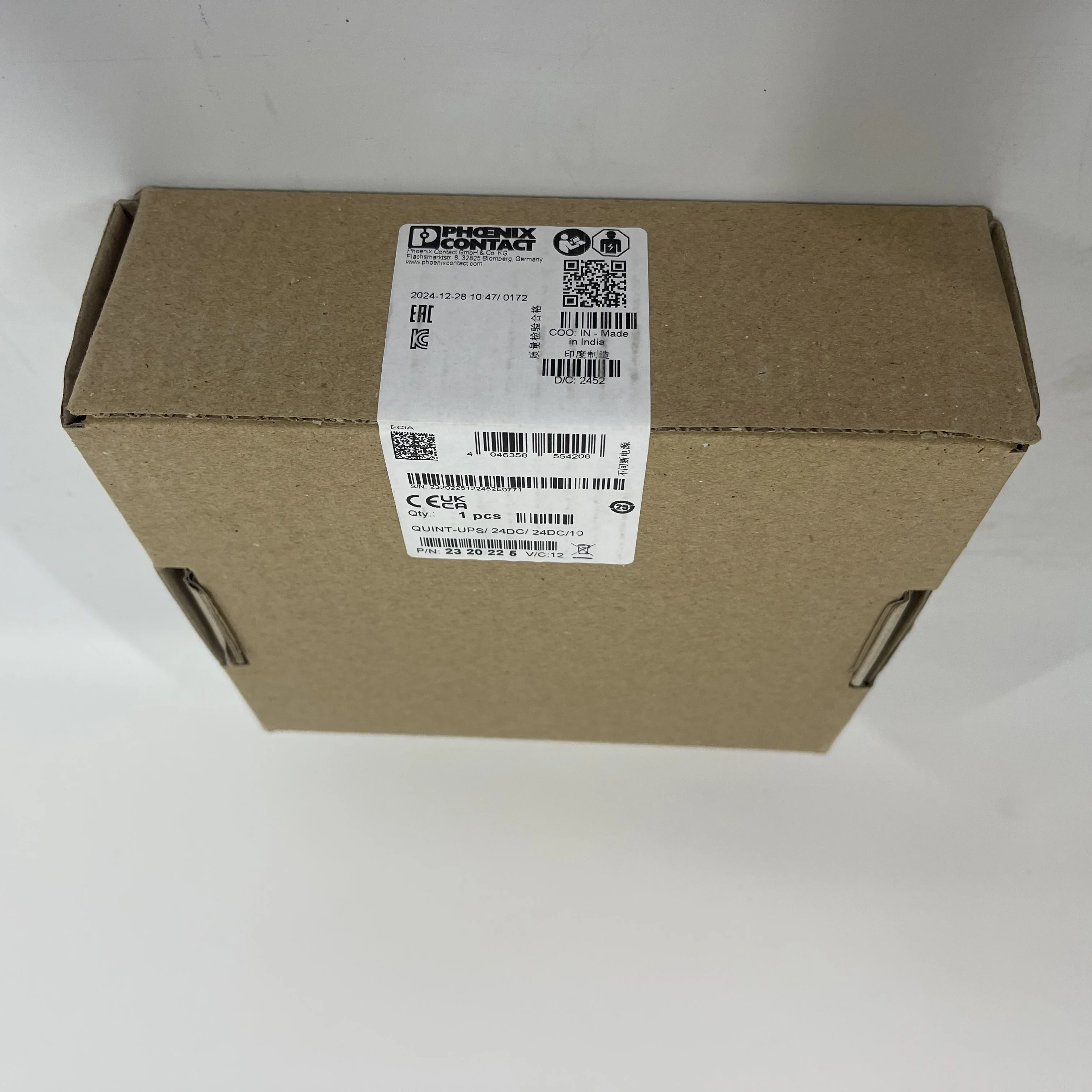 Phoenix Contact Terminal Block QUINT-UPS/24DC///24DC/10 2320225 