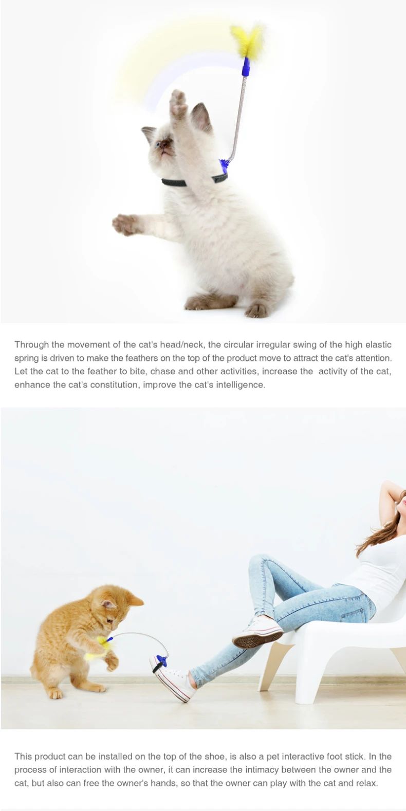 宠物用品亚马逊热卖搞笑猫咪玩具自嗨衣领脖子和脚用搞笑猫棒 Buy 交互式猫传情魔杖玩具与羽毛 有趣的羽毛宠物猫玩具猫传情 猫魔棒预告片贴在玩具 宠物用品亚马逊热卖搞笑猫咪玩具自嗨衣领脖子和脚用搞笑猫棒 Buy 交互式猫传情魔杖玩具与羽毛 有趣的羽毛宠物猫玩具猫传情 猫魔棒预告片贴在玩具