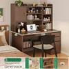 combination-deep walnut-120cm plastic back chair-black cushion