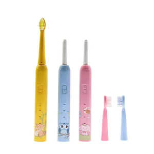 Cartoon Animal Printed Kids Electric Toothbrush IPX7 Water Proof Novelty Product Factory New DC Child Brash Tooth