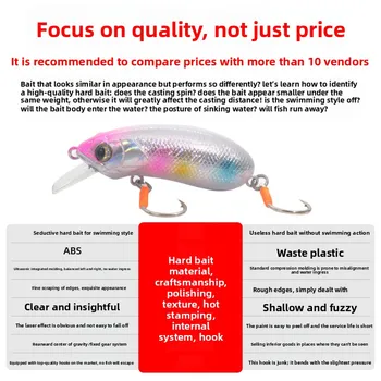 ABS Floating Water Mino Middle Deep Diving Kvd Rock Fat Man Sea Fishing Artificial Hard Bait 5XD6XD Lure Bait – Hard Lure – view 4