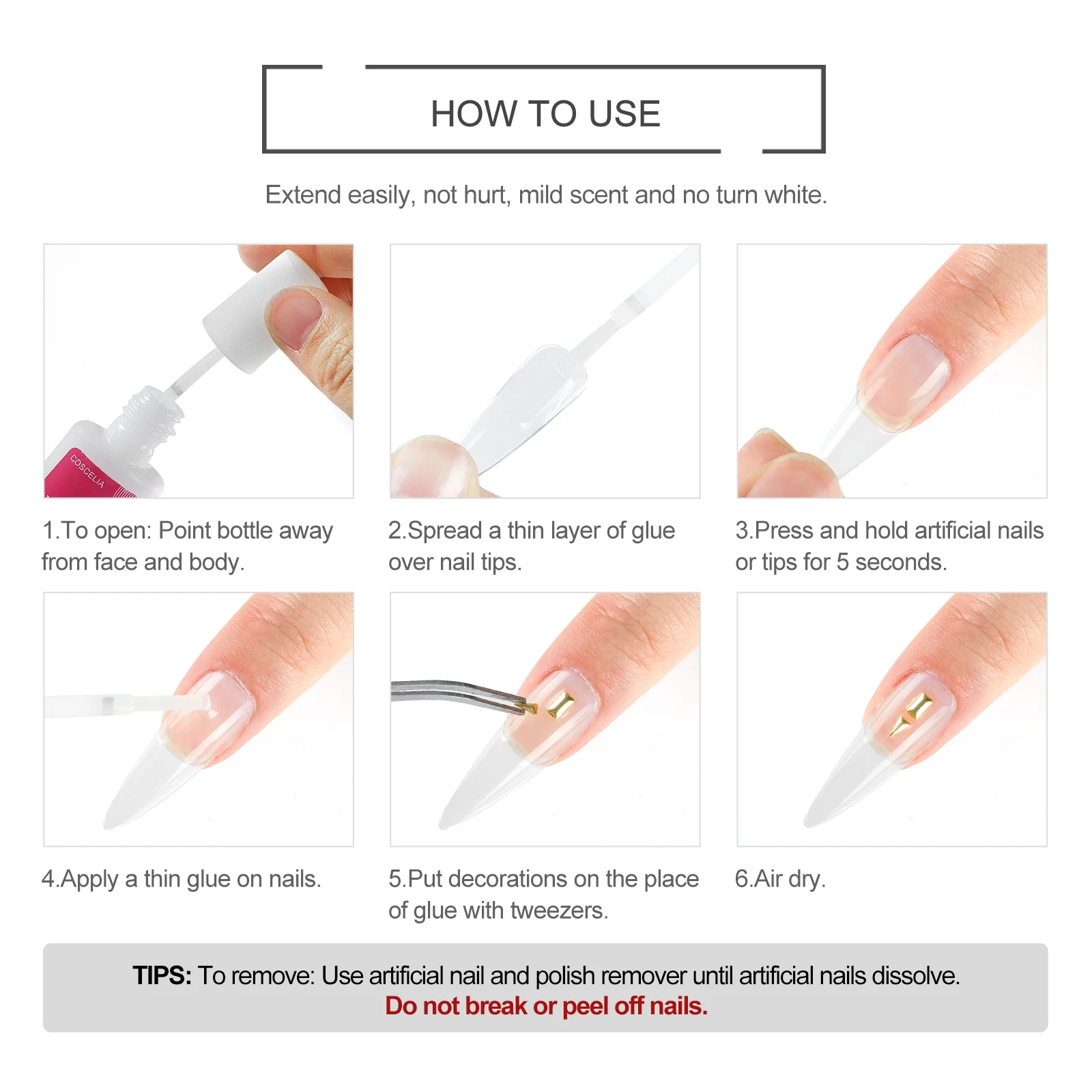 Nail Glue Wholesale Brush On Nail Glue 10g For Nail Tips Professional