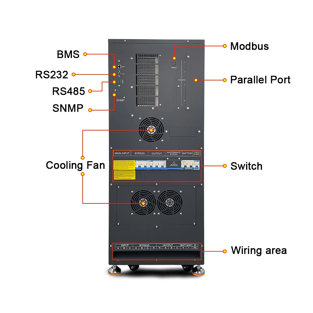 Industrial 3 Phase UPS 10KVA Online UPS 10 KVA  15KVA 20KVA 30KVA 40KVA 50KVA 60KVA 100KVA 120KVA 150KVA UPS Backup Power Supply