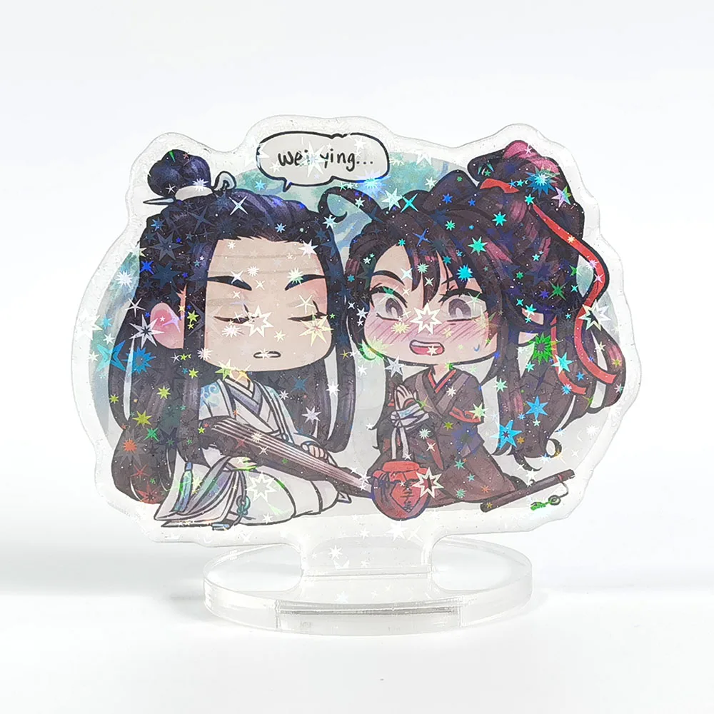 Custom Personalized Shape Clear Star Hologram Sparkle Acrylic Standee Anime Epoxy Resin Glitter Standee