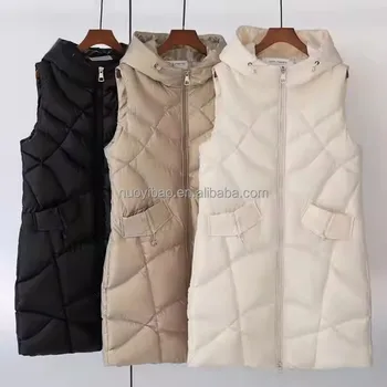 Women casual long coat winter thickened shiny puffer down jacket down coat with waist belt custom logo overcoat padded jackets