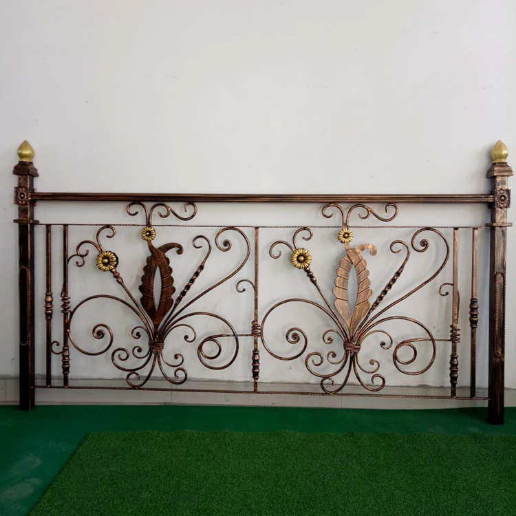 Новая современная Кованая Железная лестница Простой дизайн для железных лестниц перила