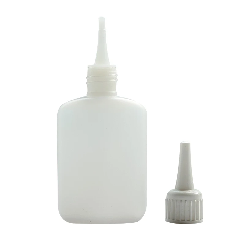 50g HDPE plastic cyanoacrylate adhesive instant glue dropper bottle