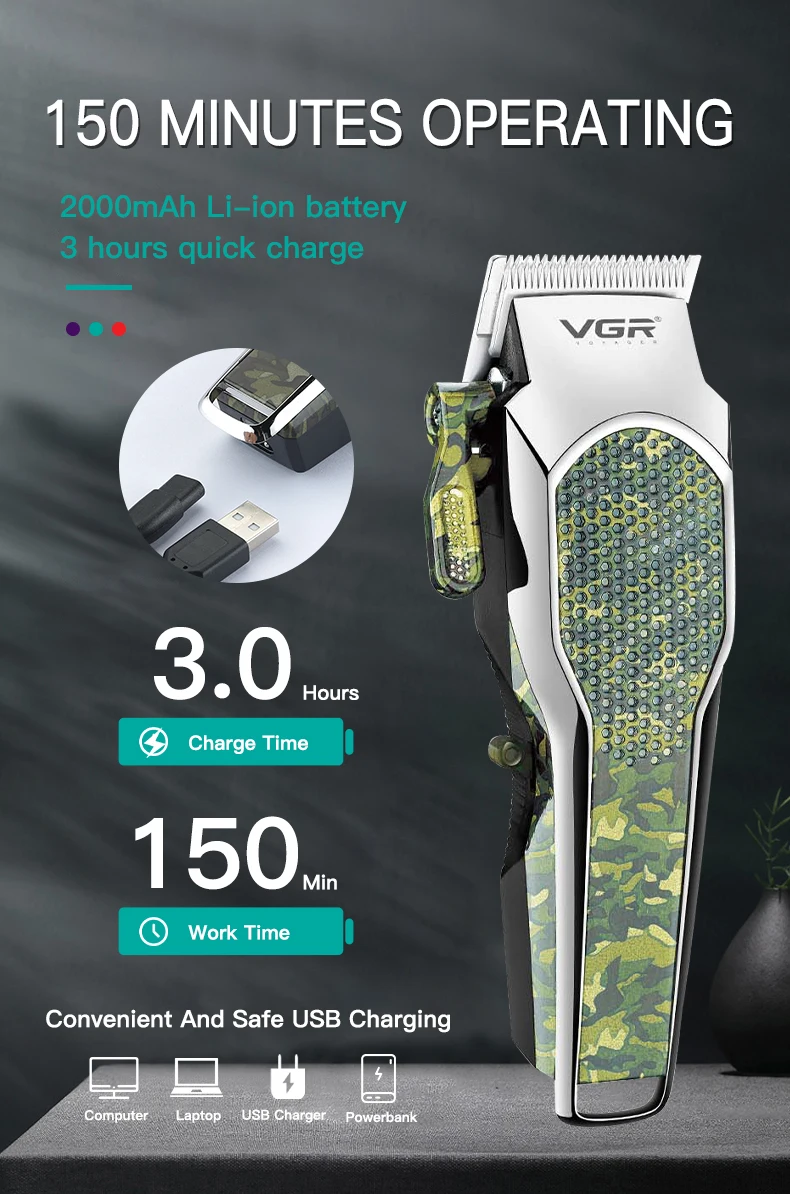 VGR V-299 Professional Hair Clipper for Men