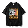 Black Funny Guitar Graphic Tee Shirt 2