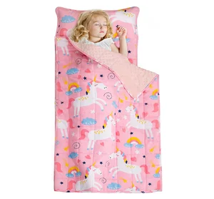 Custom Weighted Blanket Toddler Nap Mat With Removable Pillow