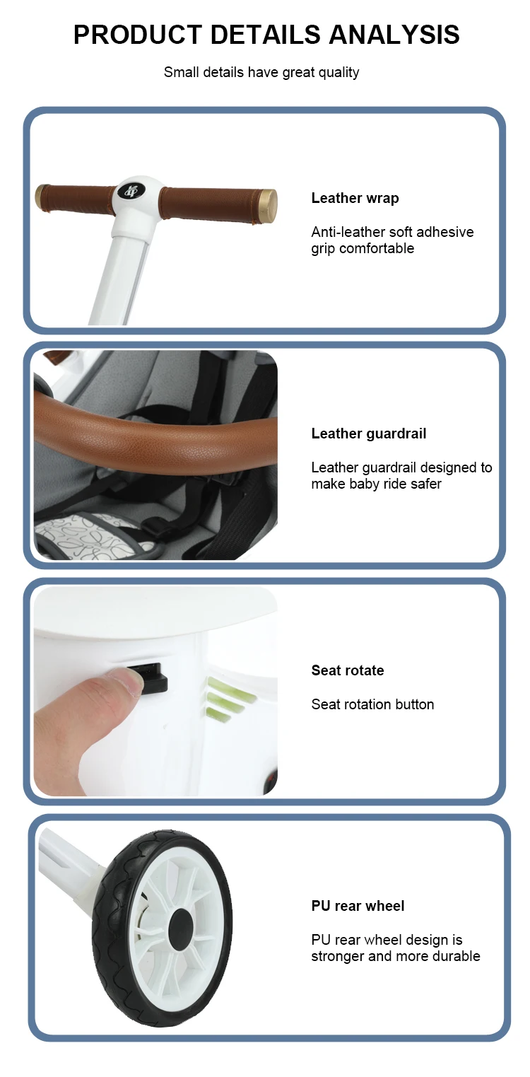 Lightweight small folding Luxury Folding baby carriage multi-functional Baby stroller