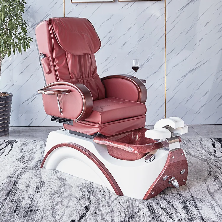 Wholesale Luxury Healths PU Cover Acrylic Fiberglass 2023 Pedicure Chair