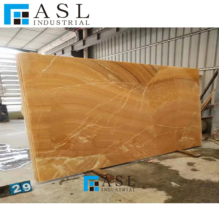 Yellow onyx light honey color transparent polished golden onix 12x24 marble onyx slab Chinese gold vein classic onyx tile