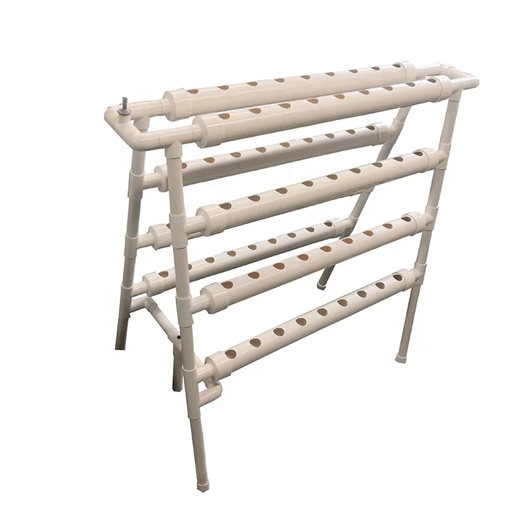 NFT Small PVC Hydroponic System for Home Garden 72 Holes Used Hydroponic Equipment for Sale