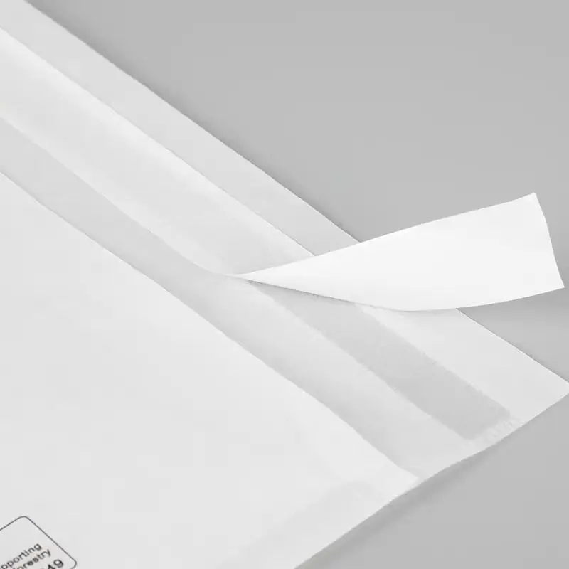 Recyclable Custom Packaging Paper Pag F s c Recycle Paper Bag Biodegradable Self-Seal Semi-Transparent Oem Glassine Paper Bags