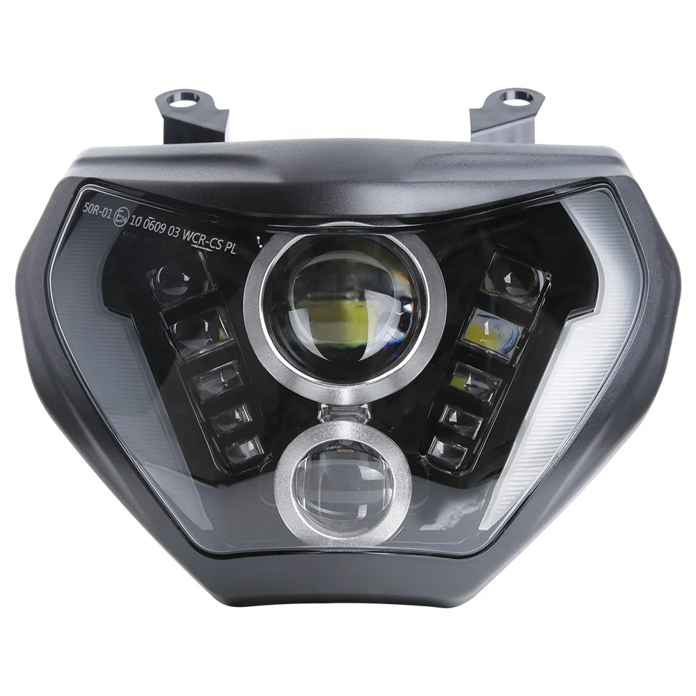 TIYPEOR Upgrade LED Headlight Assembly for Yamaha MT09 FZ09 2014 2015 2016 Motorcycle Lights LED Lighting System Accessories