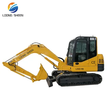 Excavator Drum Compactor 6 Ton Excavadoras From Loongshenn Factory ...