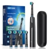 Black(4 brush haeds+travel box)