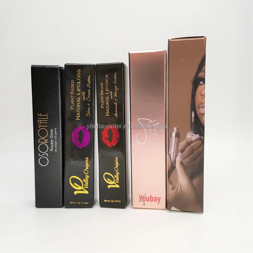 Low Moq Lipgloss Gift Box Package Custom Cosmetic Packaging Lipstick