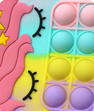 Маленькая Радужная котенка, яблоко, Микки, Детские Силиконовые пурпурные кошельки с единорогом, сумка для девочек