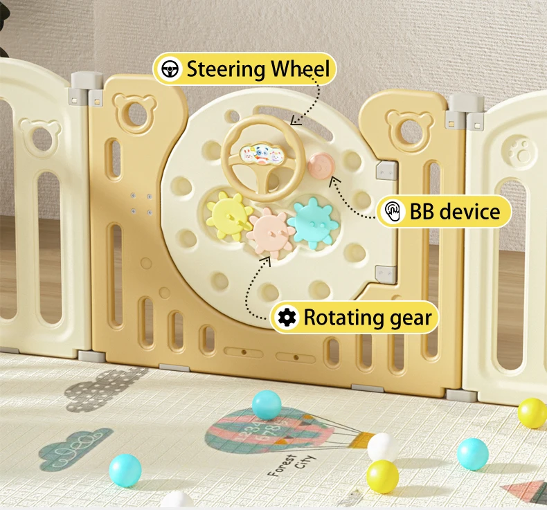 Best Extra Baby Plastic Playpen Cartoon High Quality Baby Play Area