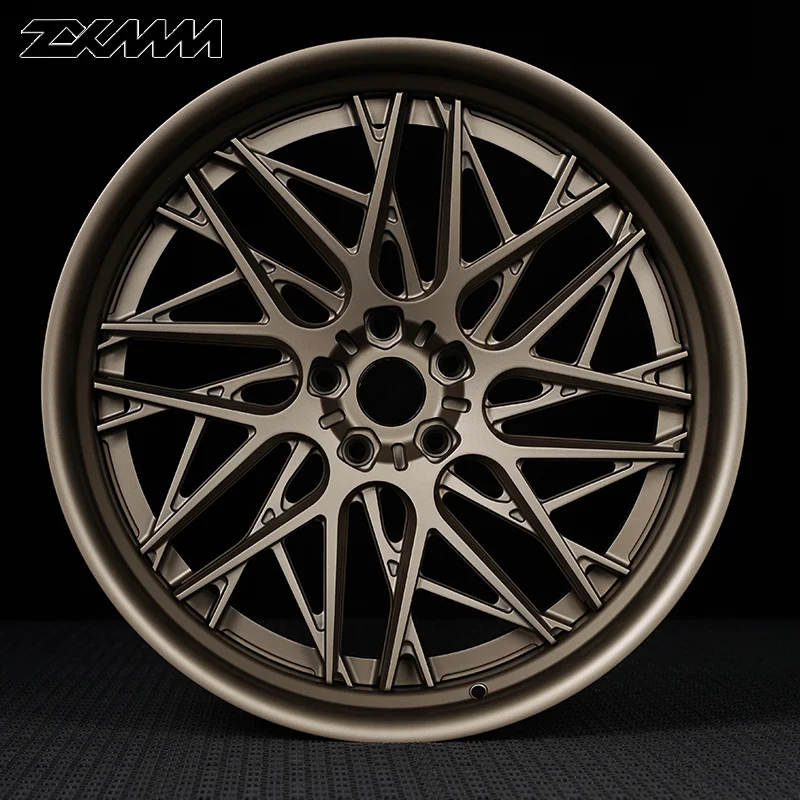 Luxury Forged Wheels 5x120 5x114.3 2-Piece Rims 19 20 21 22 5x130 Custom Rims Bronze Finish For
