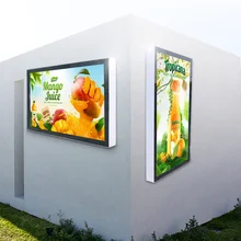 32/43/49/55/65 Inch Outdoor Wall Mounted Digital Signage Commercial Outdoor Display Screens Advertising Remote Publishing