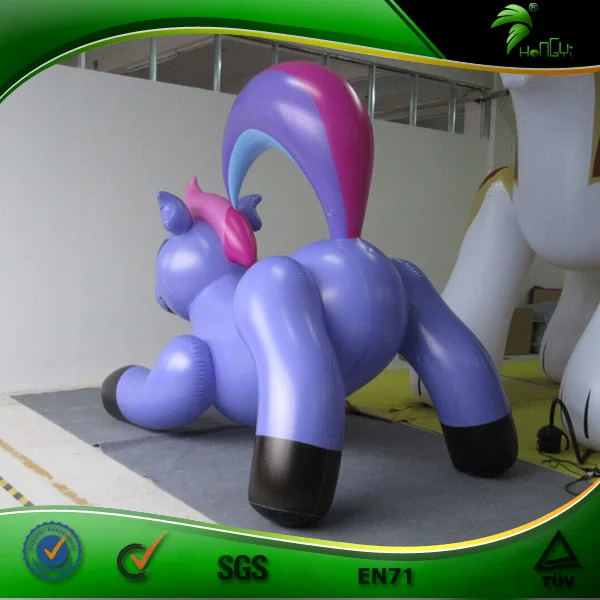 Hongyi Bouncy Inflatable Ride on Animals Custom Pool Toy Inflatable Unicorn Horse Toy
