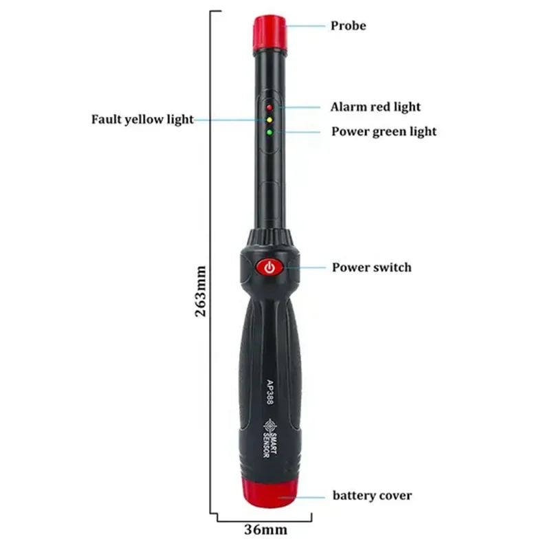 Smart Sensor AP388 Highly Sensitive Combustible Gas Detector Flammable Natural Gas and Liquefied Gas Alarm