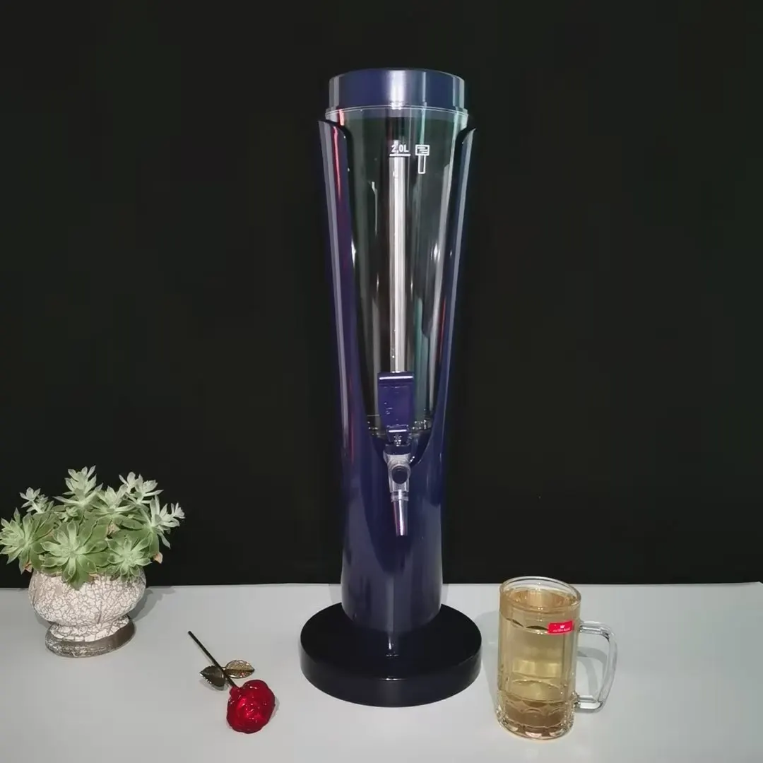 Factory Wholesale 3 Liter Bottoms Up Beer Dispenser Draft Beer Tower With Ice Tube Cooling Buy