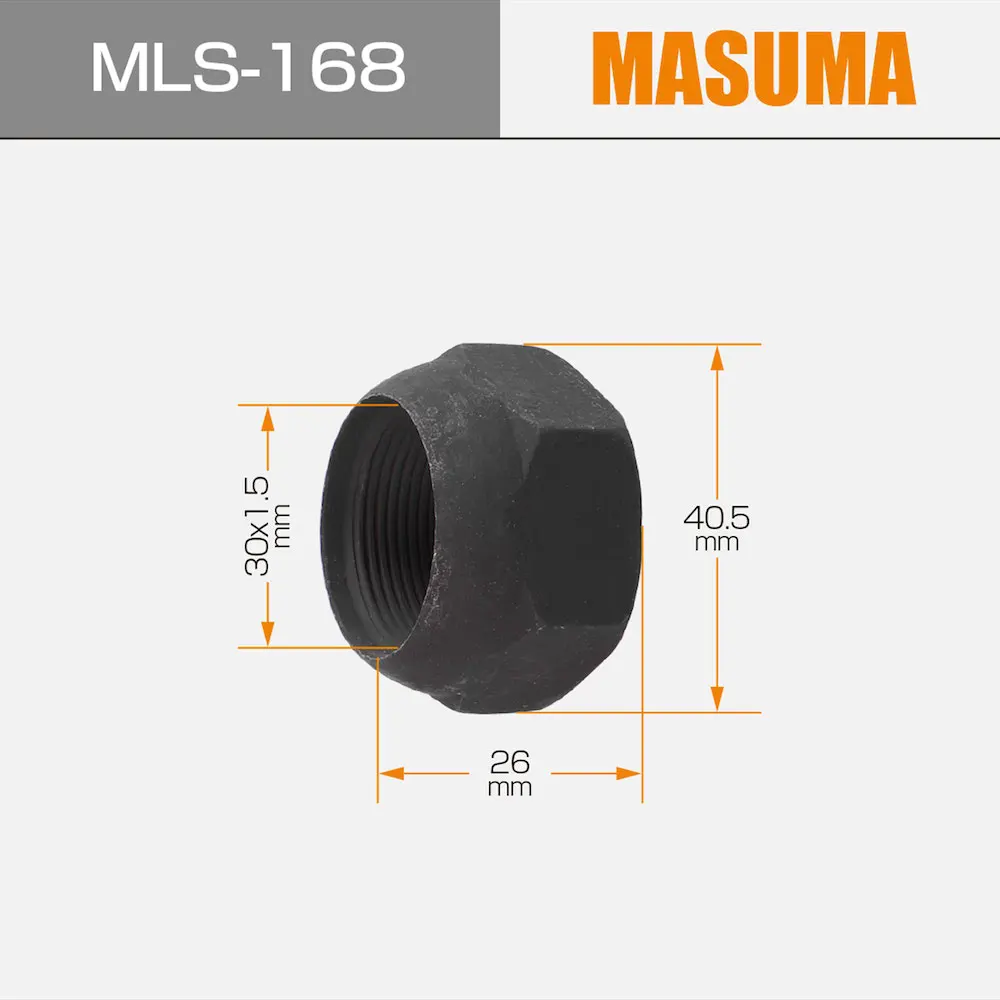 MLS-168 MASUMA Wheel Nut - Durable Steel Bolt for FUSO