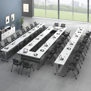modern training meeting room conference school folding tables foldable executive computer office desks with drawer