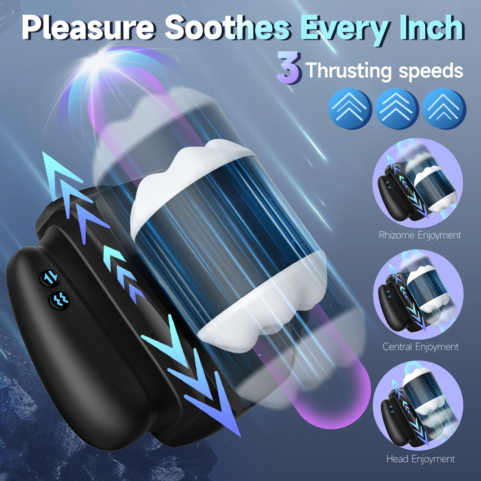 APP Remote Control Man Masturbator Real Sex Feel Stimulation Silicone Handhold Handle Male Masturbation Cup Sex Toys for Men
