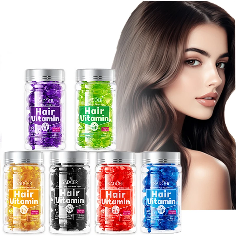 Pinakasikat na Hair Conditioner SADOER Bee-Brewed Vitamin Hair Care Essence Capsule para sa Pagpapahid ng Buhok
