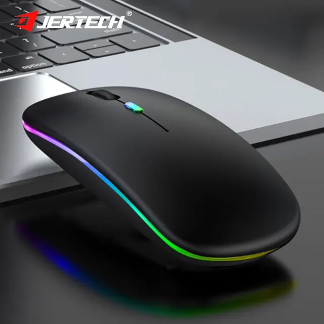 AC001 Best Manufacturer Cordless Slim Portable Optical RGB BT 2.4G Dual Mode USB PC Laptop Computer Rechargeable Wireless Mouse