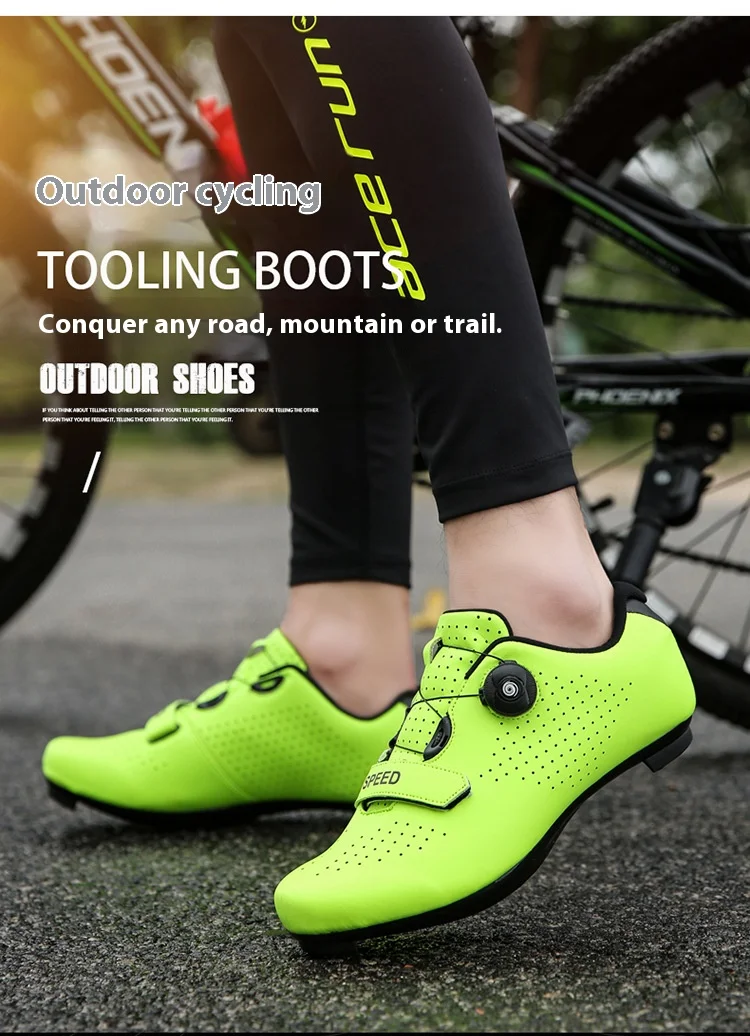 Unisex Road Mountain Cycling Shoes Locks No Locks Options Dynamic Design All Outdoor Mesh Sports Shoes for Winter Summer