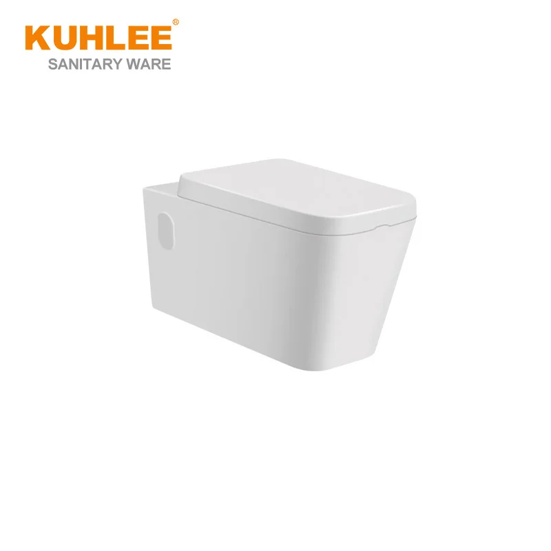 China High Quality WC Toilet  Ceramic Bathroom P-trap Hanging Water Closet Wall Hung Sanitary Ware Toilet