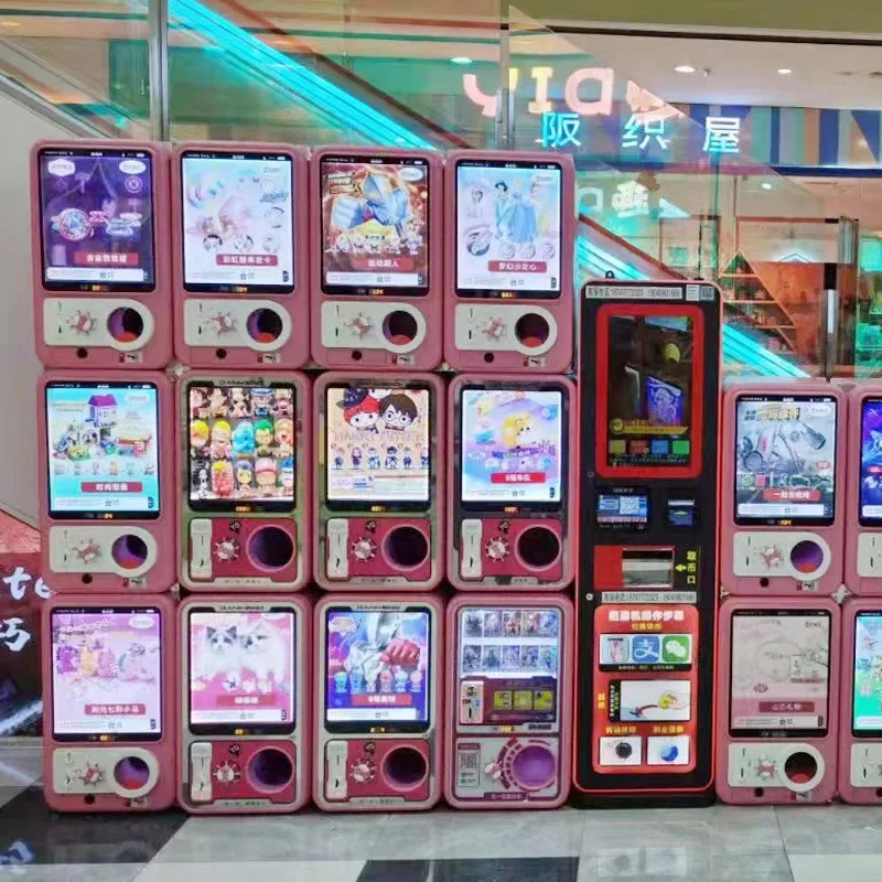 Factory Direct Pink Ball Egg Capsule Gachapon Vending Machine Coin Pusher Gift 1 Year Warranty Directly From the Factory