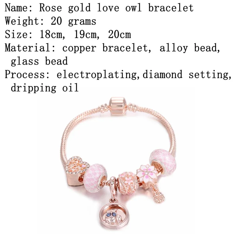 Owl Charm  CR Charms  Customize your Lovely Bracelet
