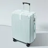 Stylish zippered interior in sky blue with inner lining