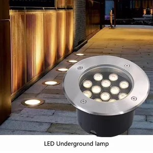 Adjustable Beam Angle IP65 Waterproof Garden Underground Light Buried Floor Lamp for Outdoor Use