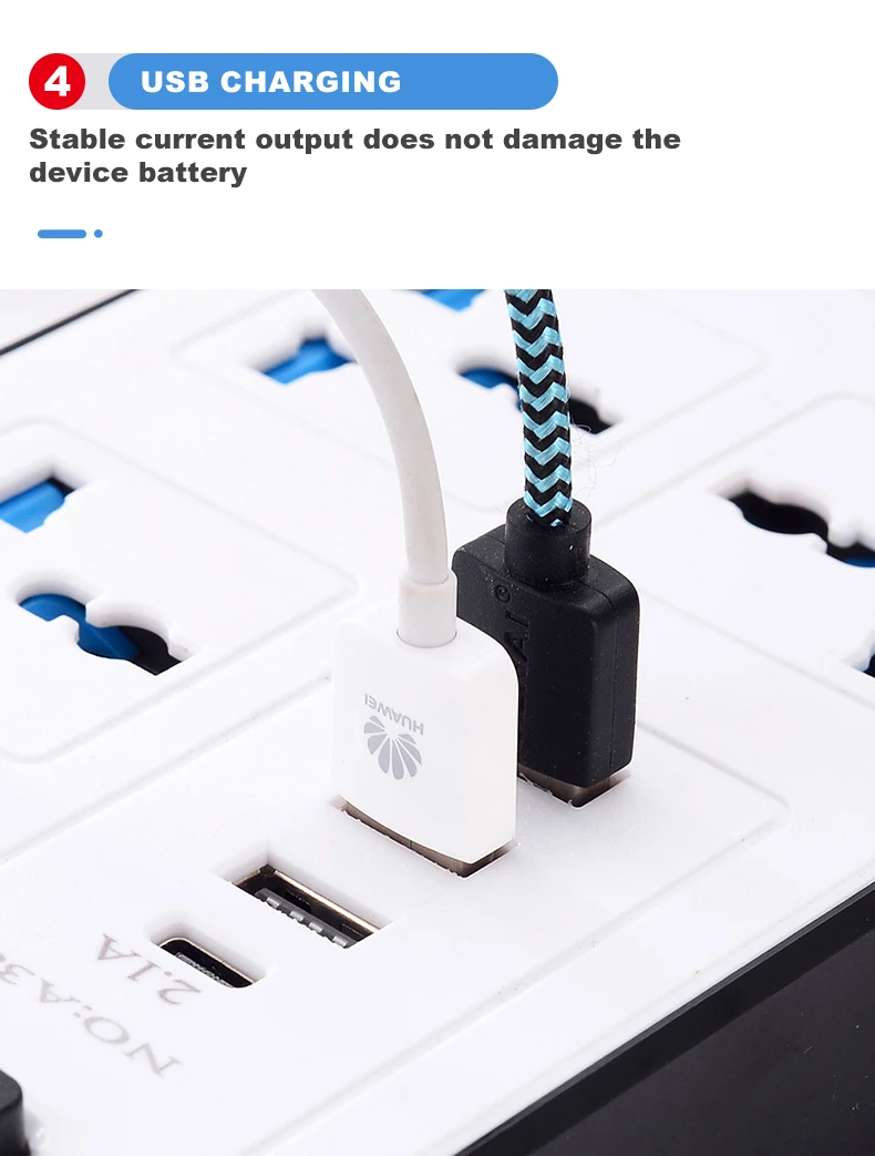 Long 3M Electric Socket with 6WAY Power Strip & 3 USB Ports