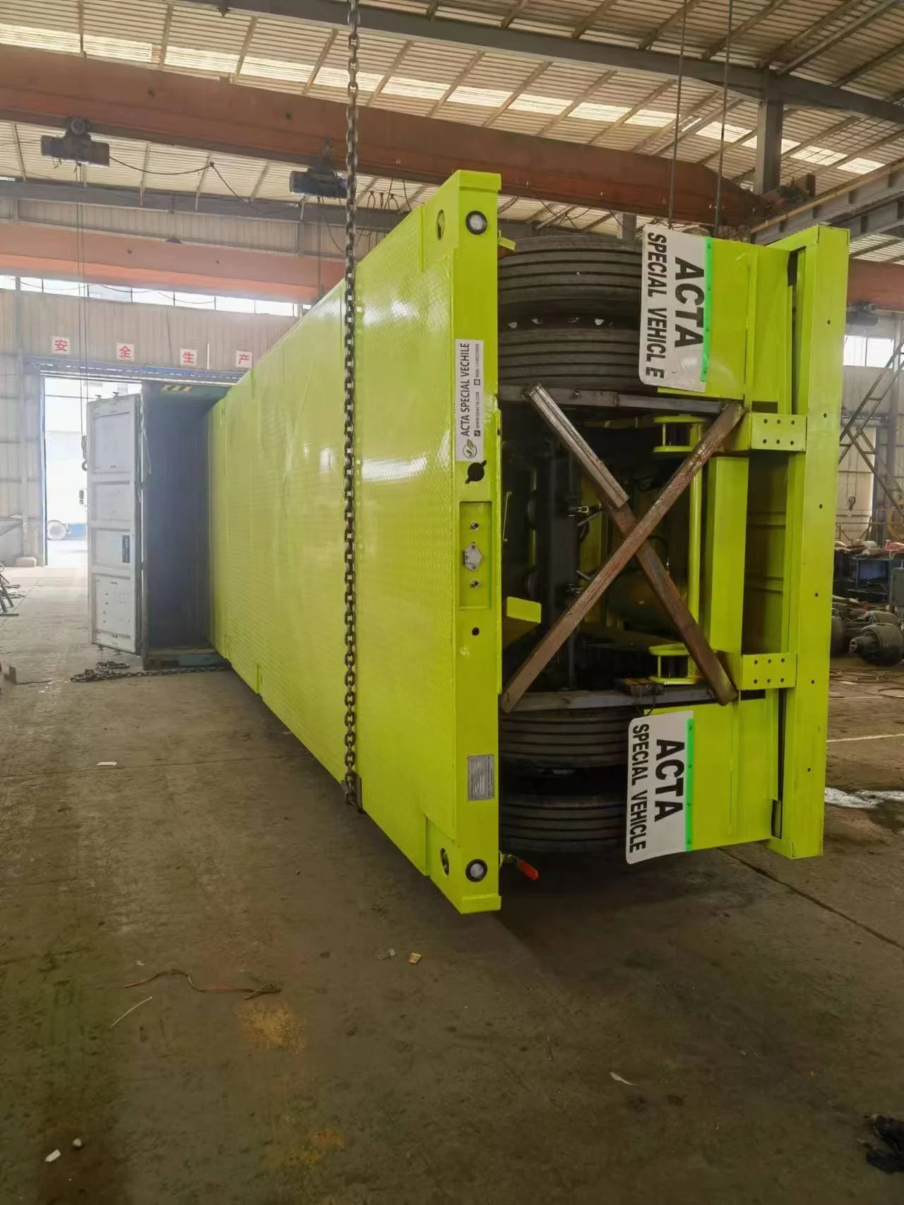 Acta Vehicle Flatbed Trailer 53ft Us Legal 2 Axle 40ft 30 Ft Flatbed