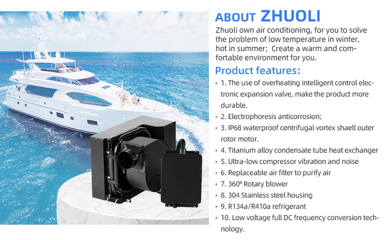 Yacht Air Conditioner, 50HZ, 230, 9000BTU, Brushless - detail 10