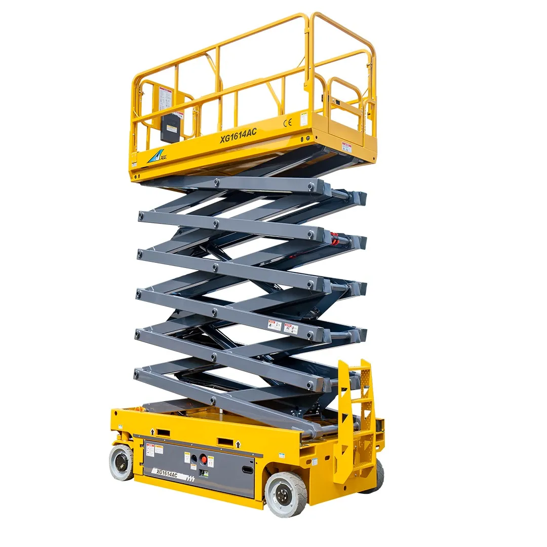 Xg1614ac 16m Mobile Electric Manlift Scissor Lift Electric Motor Price ...